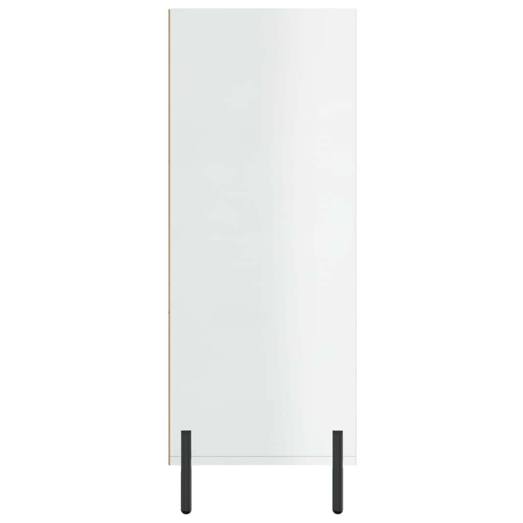 Glossy white shelving cabinet 69.5x32.5x90 cm