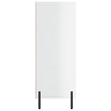 Armoire à étagères blanc brillant 69,5x32,5x90 cm