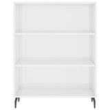 Armoire à étagères blanc brillant 69,5x32,5x90 cm