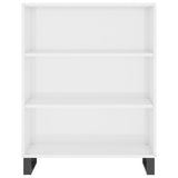 Armoire à étagères blanc brillant 69,5x32,5x90 cm