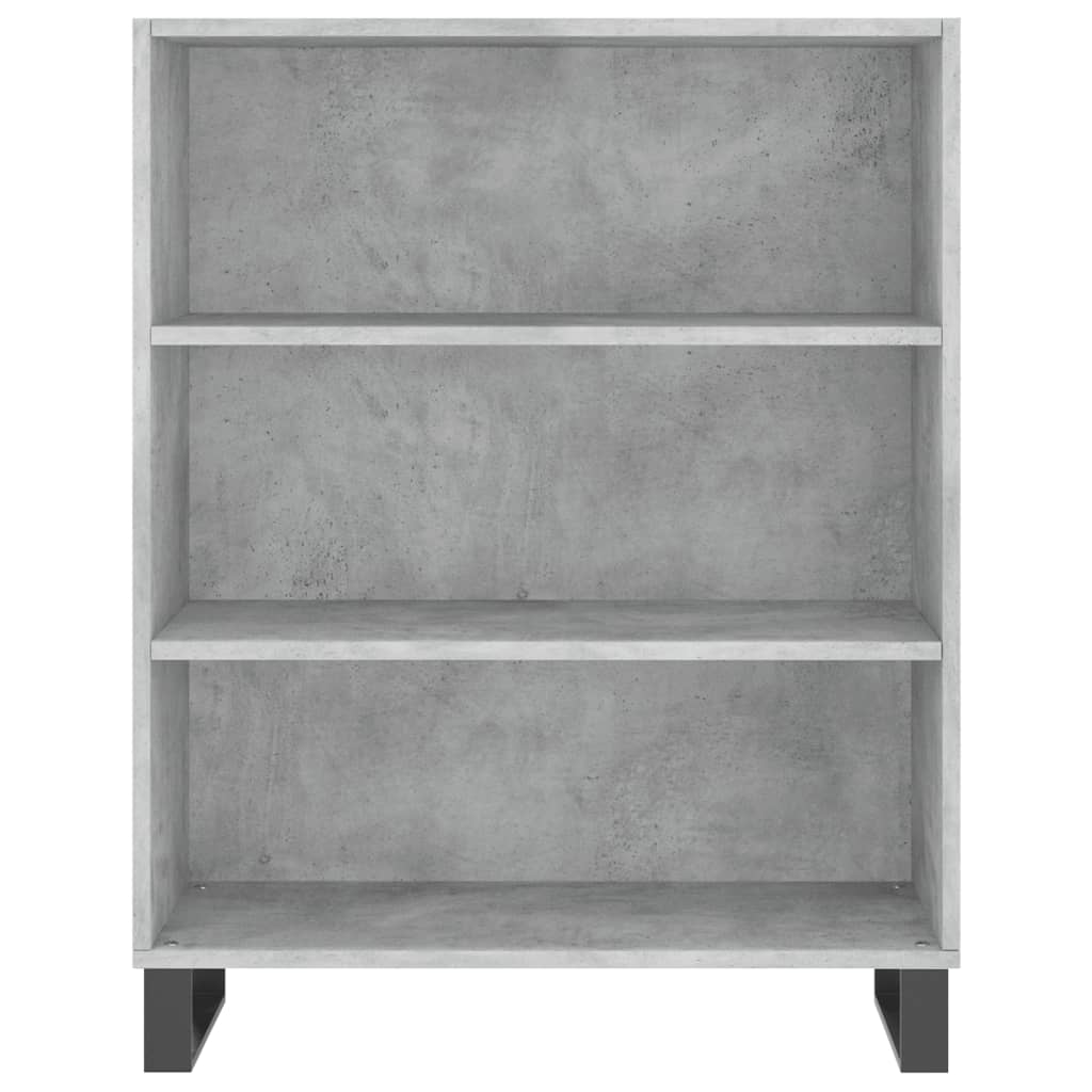 Concrete gray shelving cabinet 69.5x32.5x90 cm engineered wood