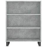 Concrete gray shelving cabinet 69.5x32.5x90 cm engineered wood