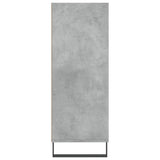 Armoire à étagères gris béton 69,5x32,5x90 cm bois d'ingénierie