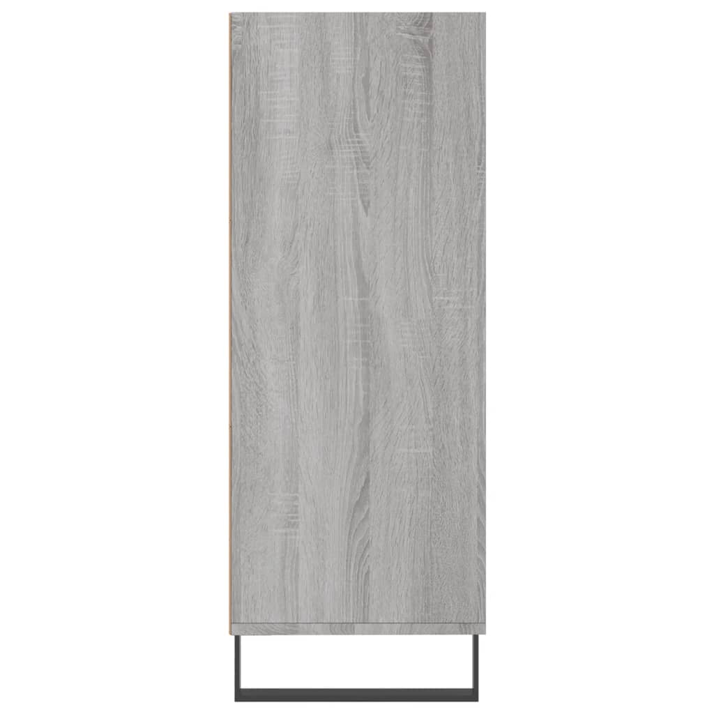 Armoire à étagères sonoma gris 69,5x32,5x90cm bois d'ingénierie