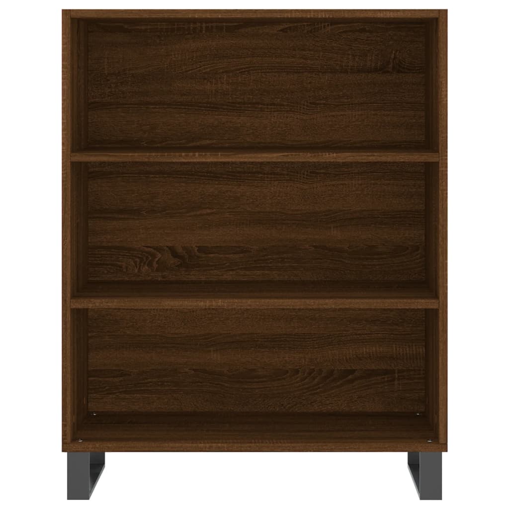 Armoire à étagères chêne marron 69,5x32,5x90 cm bois ingénierie