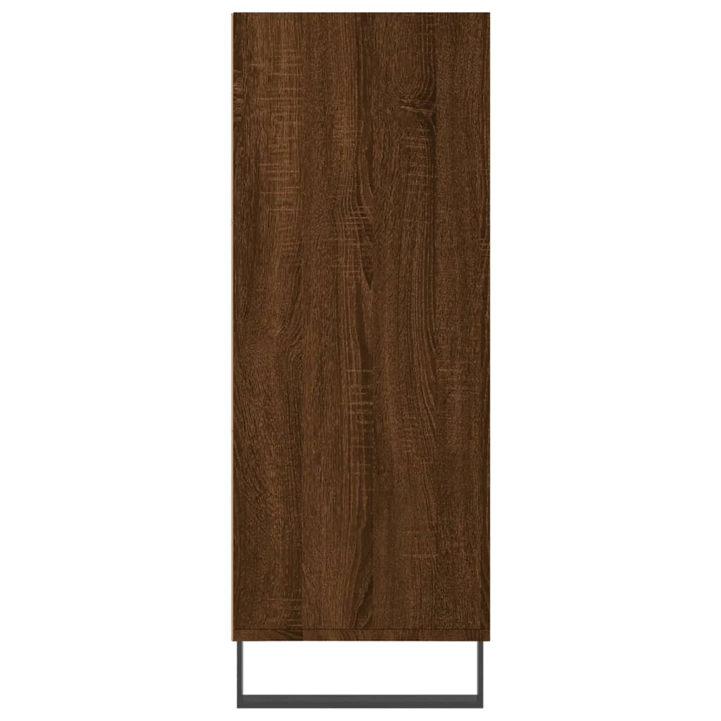 Armoire à étagères chêne marron 69,5x32,5x90 cm bois ingénierie