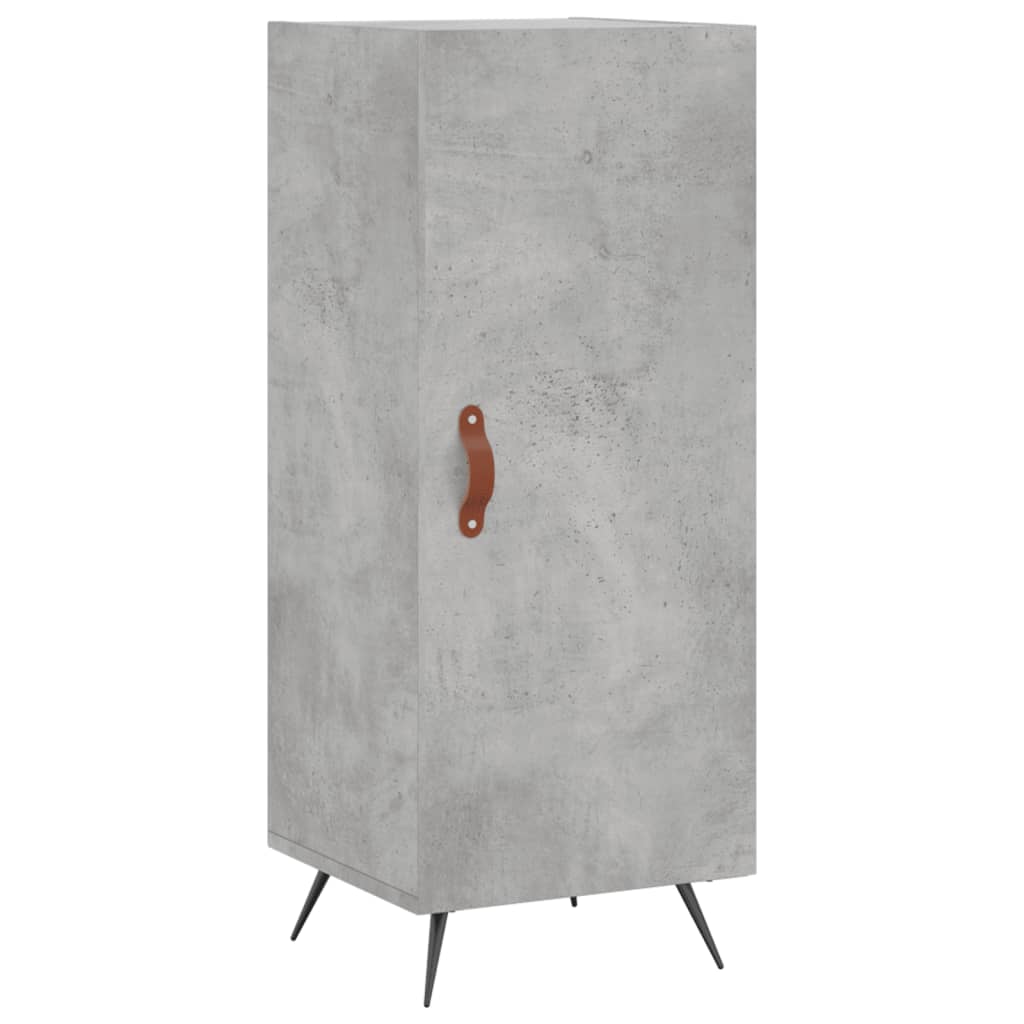 Buffet Gris béton 34,5x34x90 cm Bois d'ingénierie