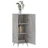 Sideboard Betongrau 34,5x34x90 cm Holzwerkstoff