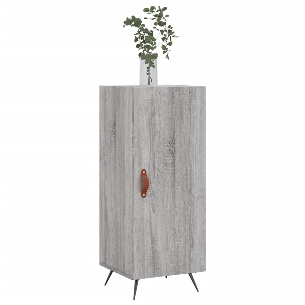 Sonoma graues Sideboard 34,5x34x90 cm Holzwerkstoff