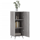 Sonoma gray sideboard 34.5x34x90 cm Engineered wood