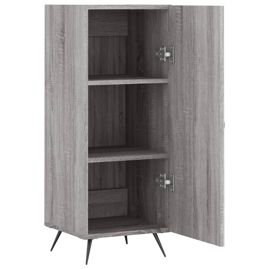 Sonoma graues Sideboard 34,5x34x90 cm Holzwerkstoff