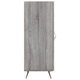 Sonoma gray sideboard 34.5x34x90 cm Engineered wood