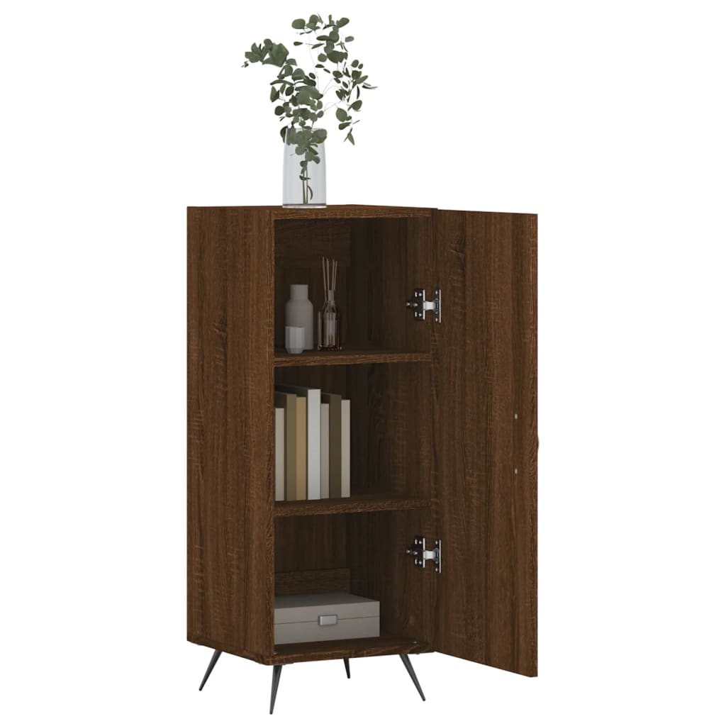 Buffet Chêne marron 34,5x34x90 cm Bois d'ingénierie