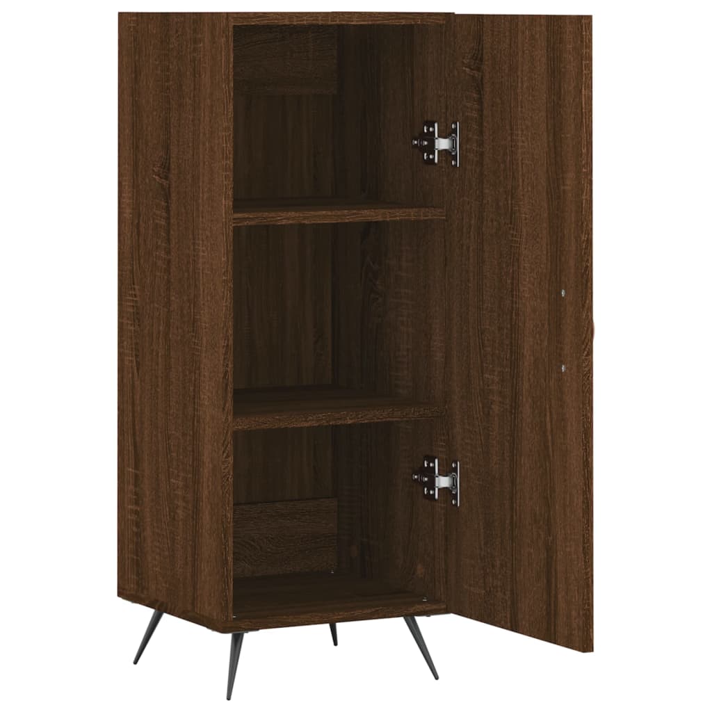 Buffet Chêne marron 34,5x34x90 cm Bois d'ingénierie