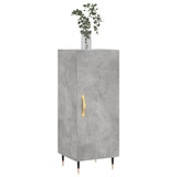 Buffet Gris béton 34,5x34x90 cm Bois d'ingénierie