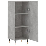 Concrete Grey Sideboard 34.5x34x90 cm Engineered Wood