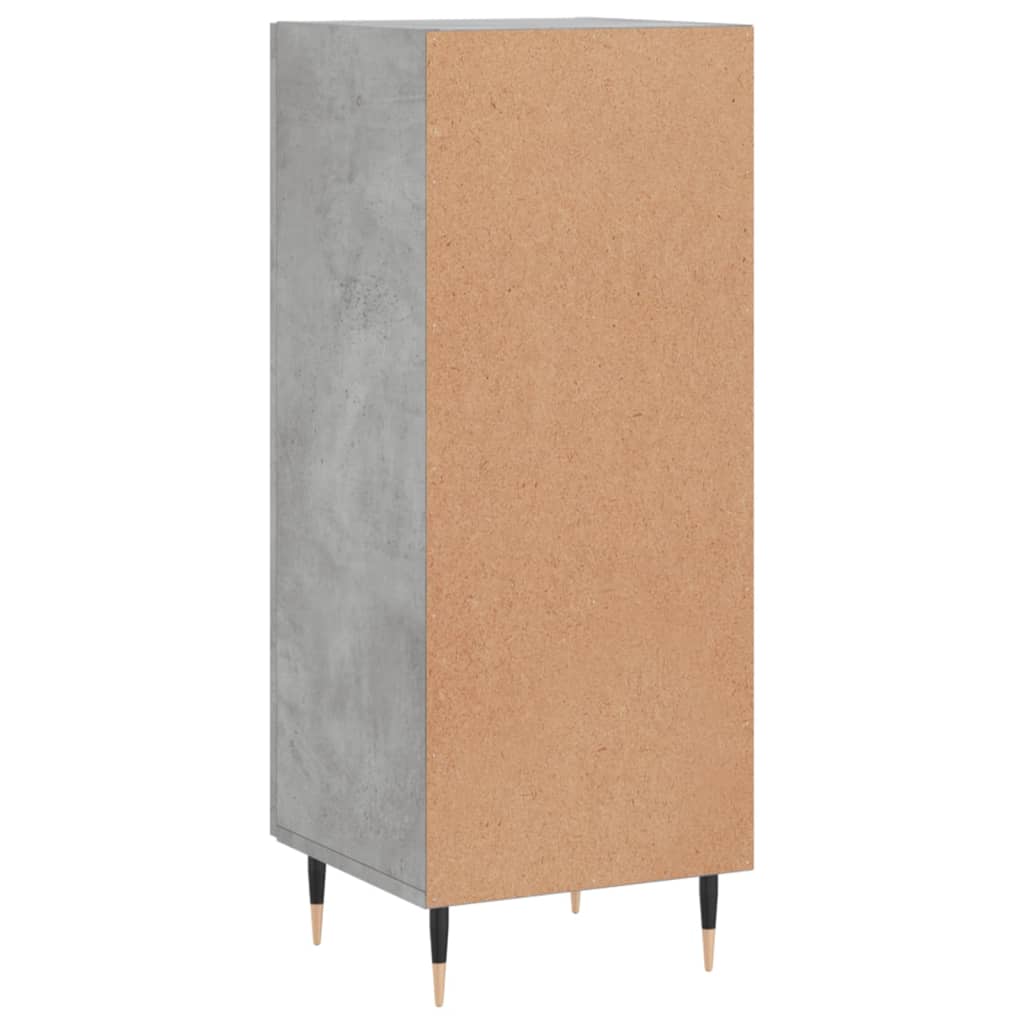 Buffet Gris béton 34,5x34x90 cm Bois d'ingénierie