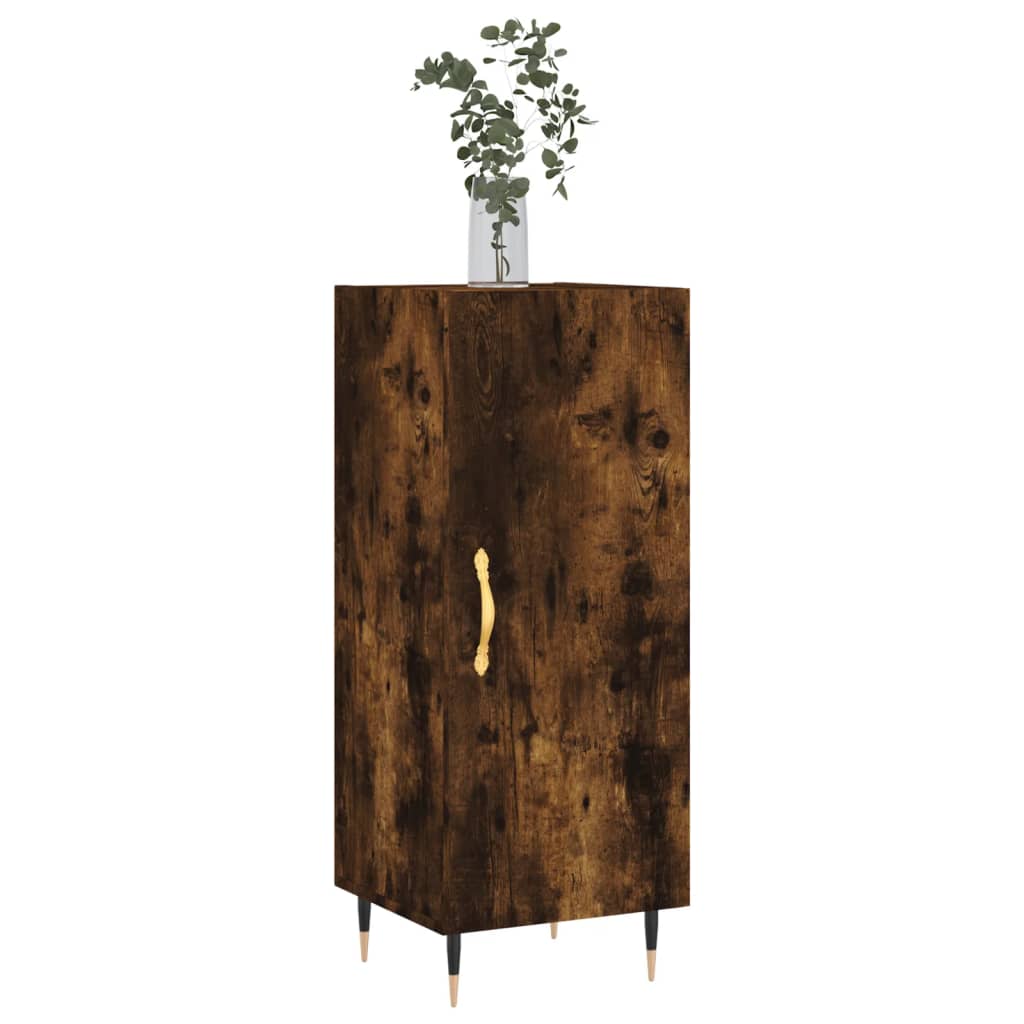 Buffet Chêne fumé 34,5x34x90 cm Bois d'ingénierie