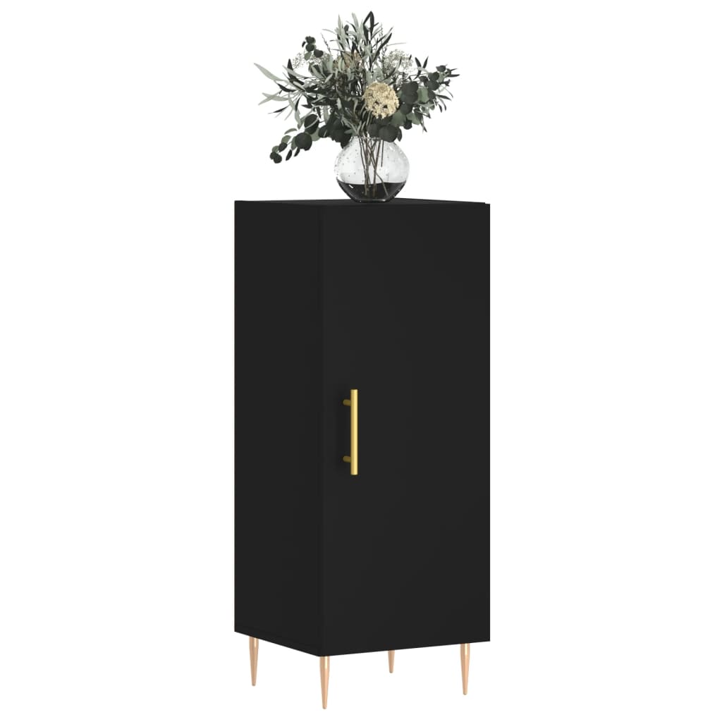 Buffet Noir 34,5x34x90 cm Bois d'ingénierie