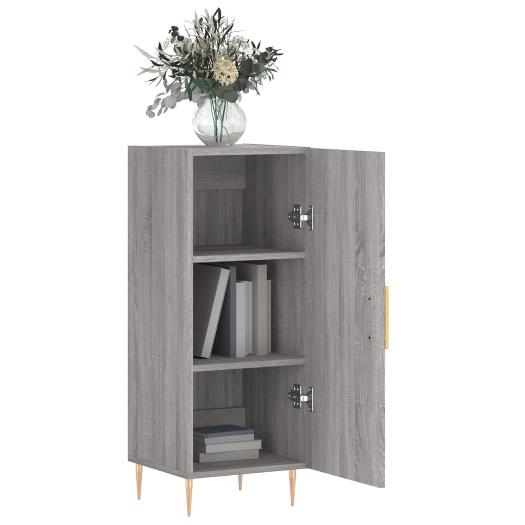 Sonoma graues Sideboard 34,5x34x90 cm Holzwerkstoff