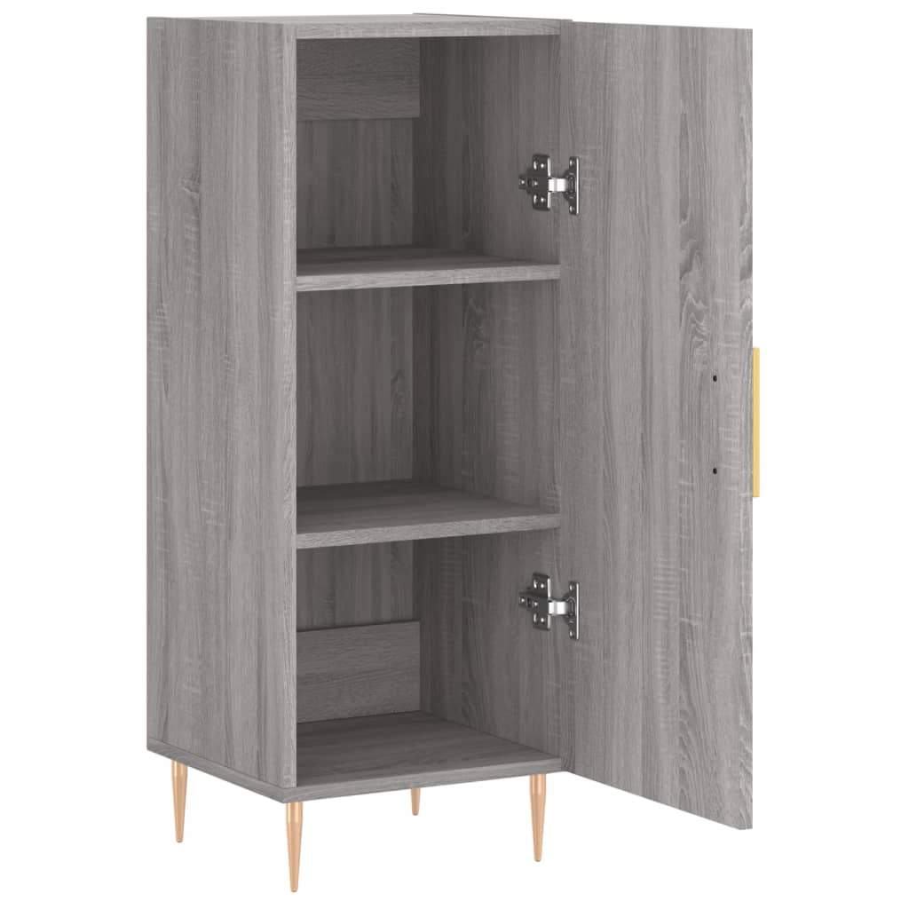 Buffet Sonoma gris 34,5x34x90 cm Bois d'ingénierie