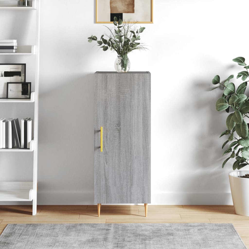 Sonoma gray sideboard 34.5x34x90 cm Engineered wood