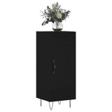 Schwarzes Sideboard 34,5 x 34 x 90 cm. Holzwerkstoff