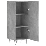 Concrete Grey Sideboard 34.5x34x90 cm Engineered Wood