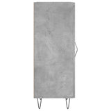 Concrete Grey Sideboard 34.5x34x90 cm Engineered Wood