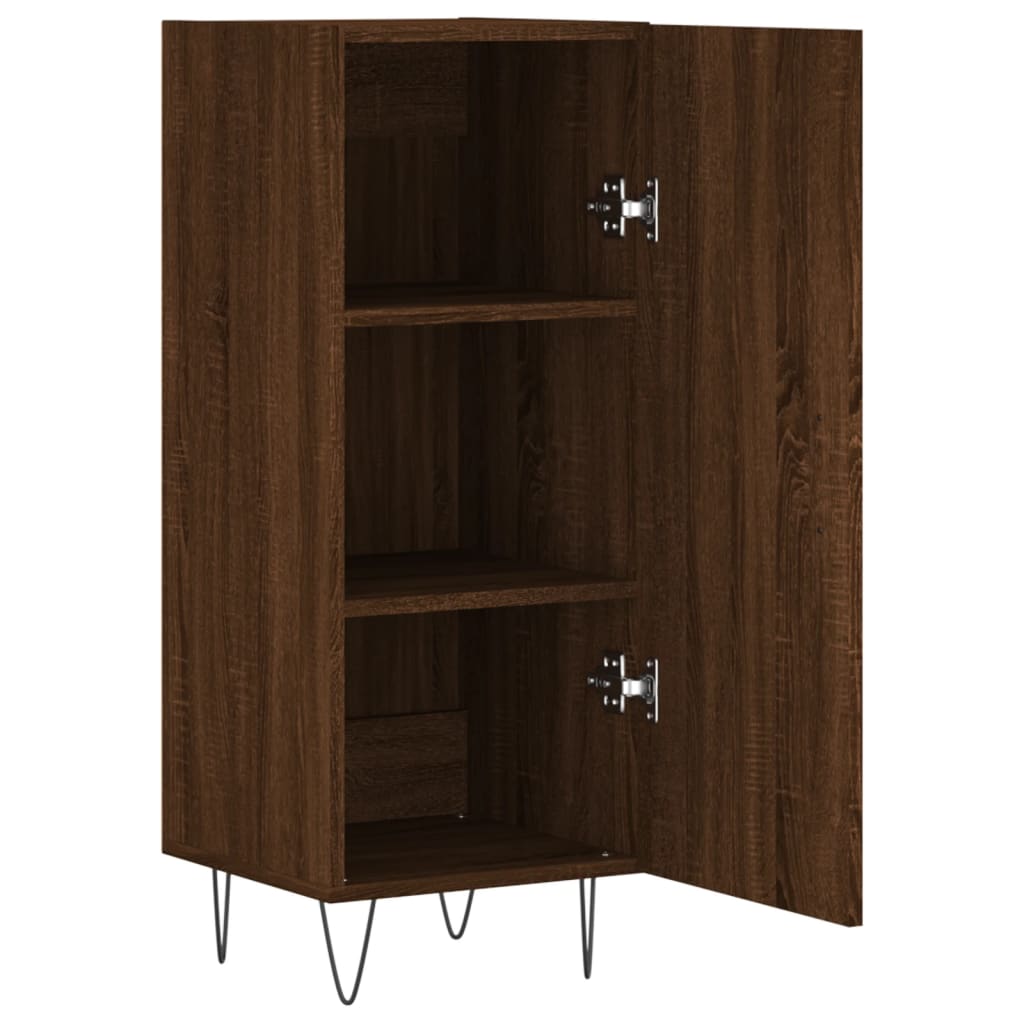 Buffet Chêne marron 34,5x34x90 cm Bois d'ingénierie