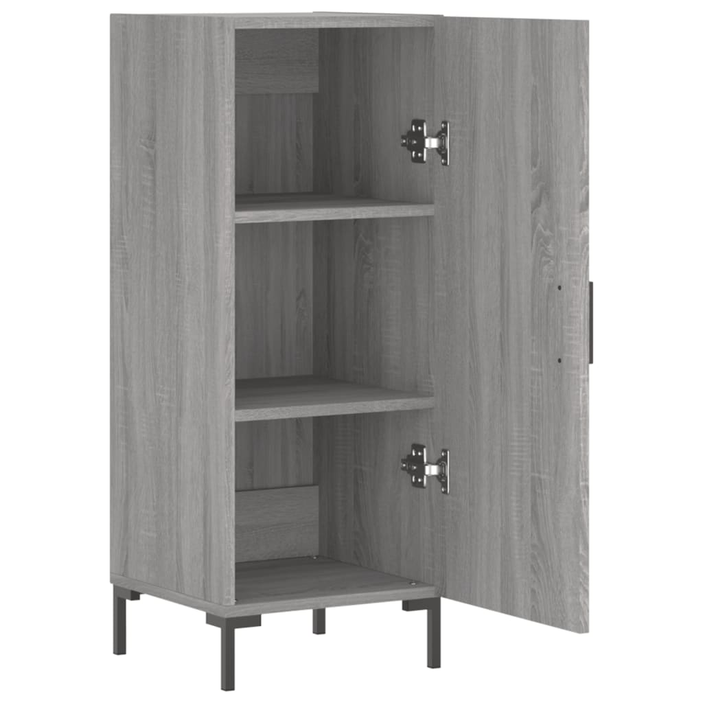 Buffet Sonoma gris 34,5x34x90 cm Bois d'ingénierie