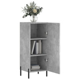 Buffet Gris béton 34,5x34x90 cm Bois d'ingénierie