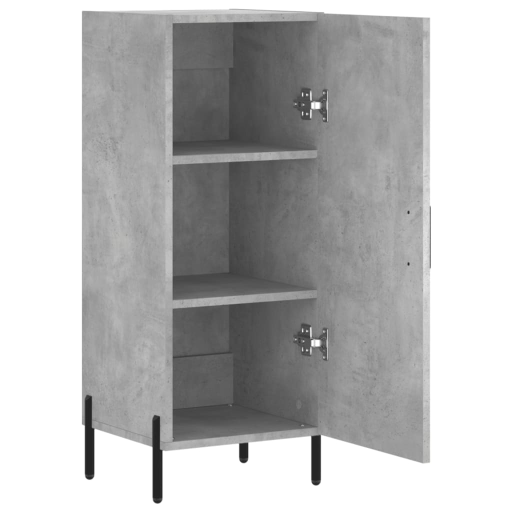 Concrete Grey Sideboard 34.5x34x90 cm Engineered Wood