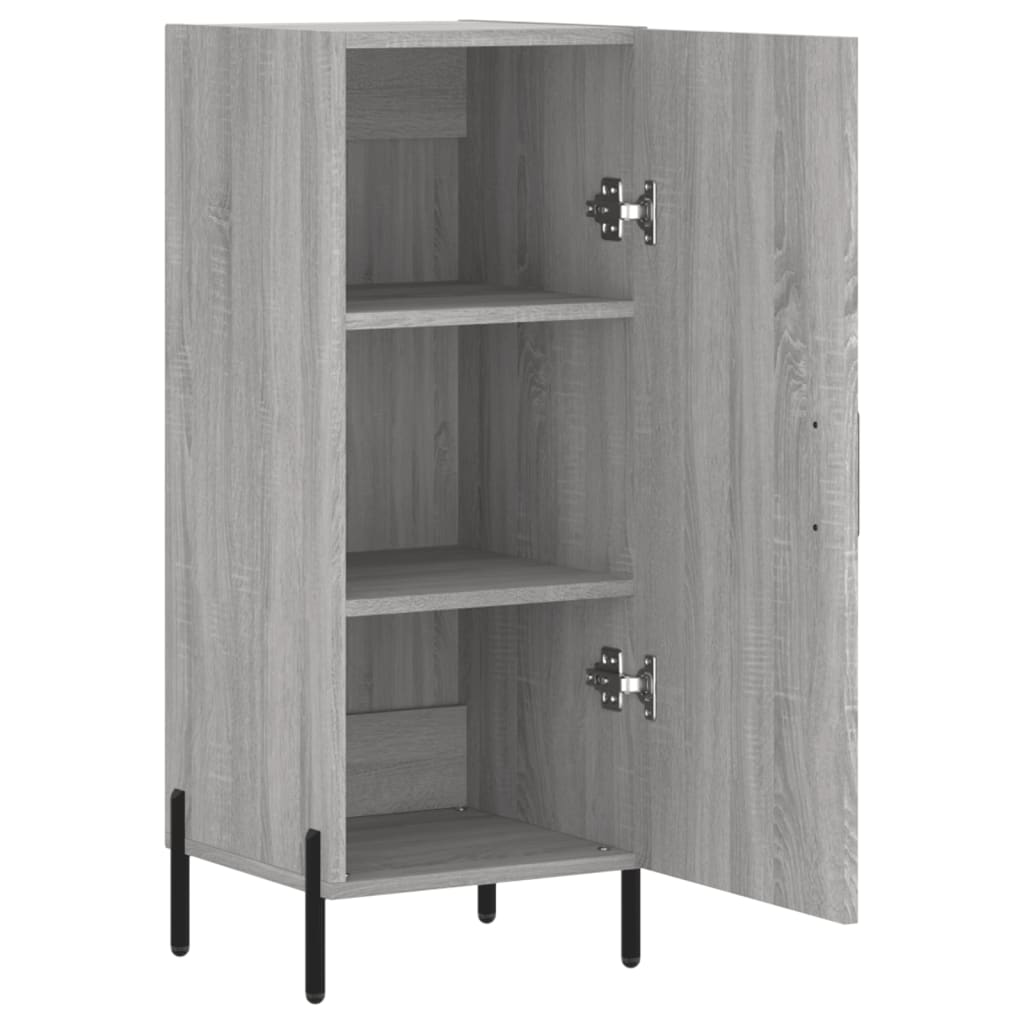 Buffet Sonoma gris 34,5x34x90 cm Bois d'ingénierie