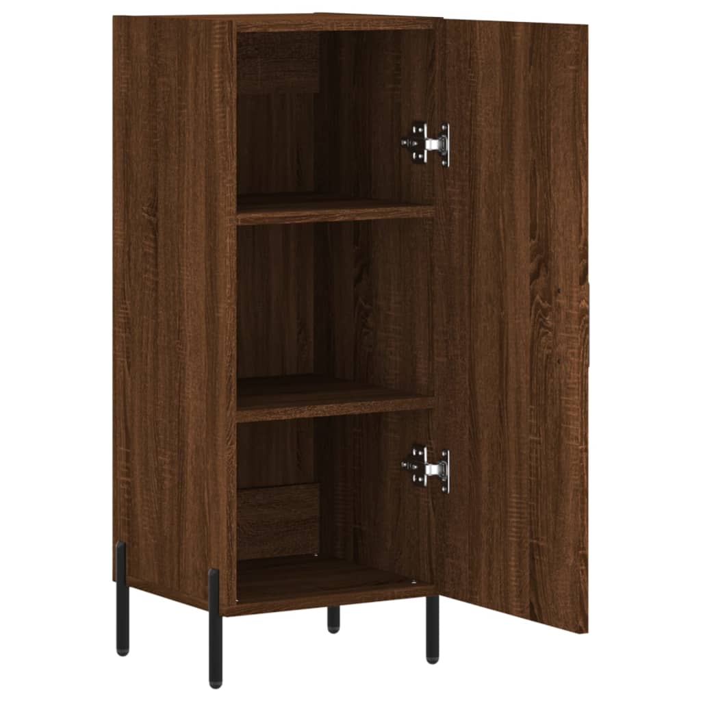 Buffet Chêne marron 34,5x34x90 cm Bois d'ingénierie