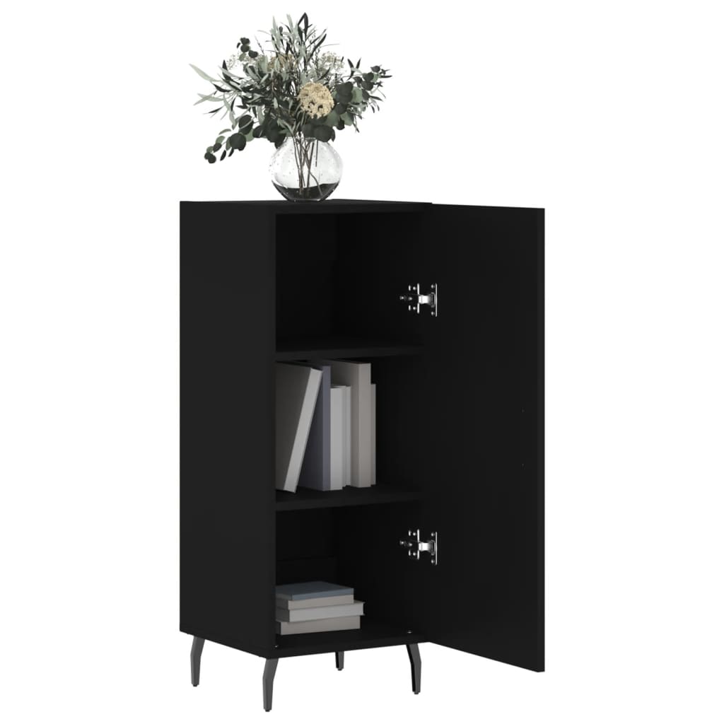 Buffet Noir 34,5x34x90 cm Bois d'ingénierie