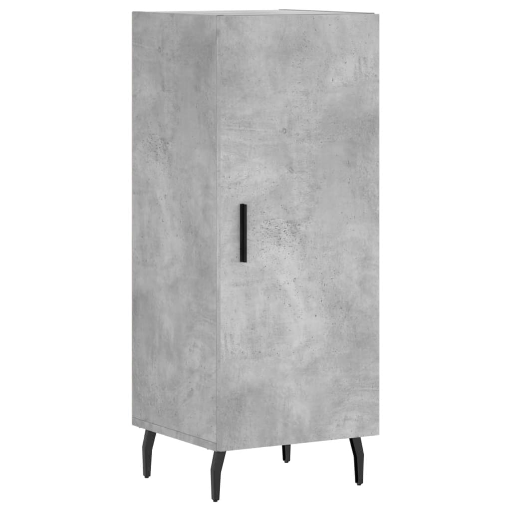 Buffet Gris béton 34,5x34x90 cm Bois d'ingénierie