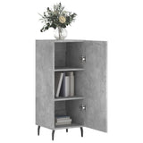 Concrete Grey Sideboard 34.5x34x90 cm Engineered Wood