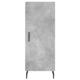 Concrete Grey Sideboard 34.5x34x90 cm Engineered Wood