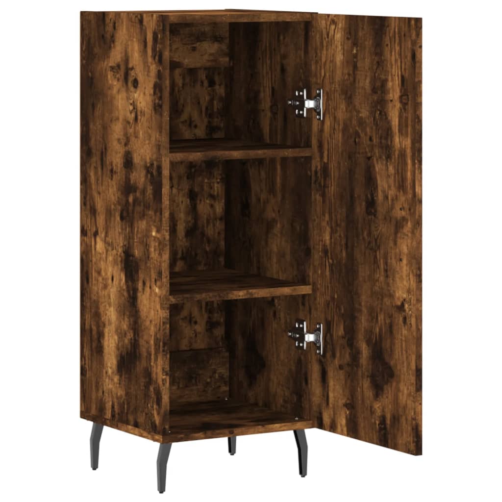 Buffet Chêne fumé 34,5x34x90 cm Bois d'ingénierie