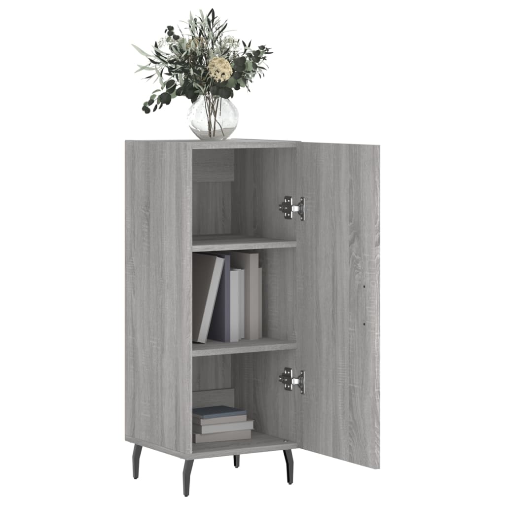 Sonoma gray sideboard 34.5x34x90 cm Engineered wood