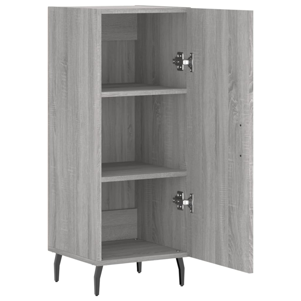 Buffet Sonoma gris 34,5x34x90 cm Bois d'ingénierie