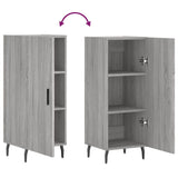 Sonoma graues Sideboard 34,5x34x90 cm Holzwerkstoff