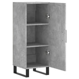 Concrete Grey Sideboard 34.5x34x90 cm Engineered Wood