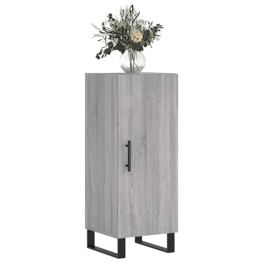 Sonoma graues Sideboard 34,5x34x90 cm Holzwerkstoff