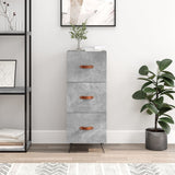 Concrete Grey Sideboard 34.5x34x90 cm Engineered Wood