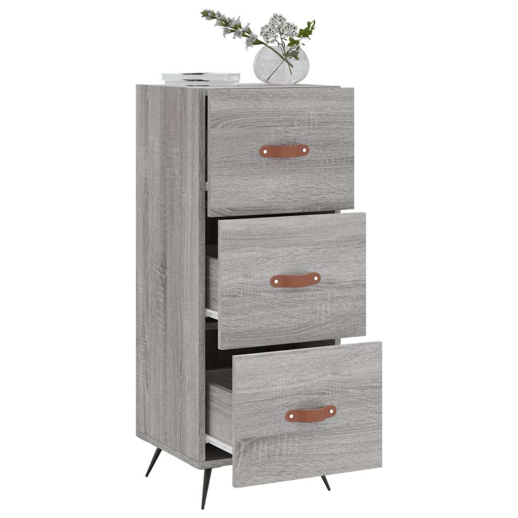 Buffet Sonoma gris 34,5x34x90 cm Bois d'ingénierie