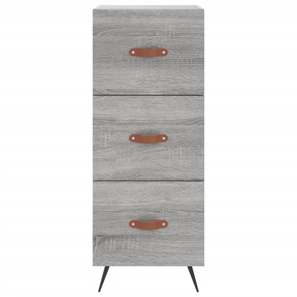 Buffet Sonoma gris 34,5x34x90 cm Bois d'ingénierie