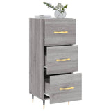 Sonoma graues Sideboard 34,5x34x90 cm Holzwerkstoff