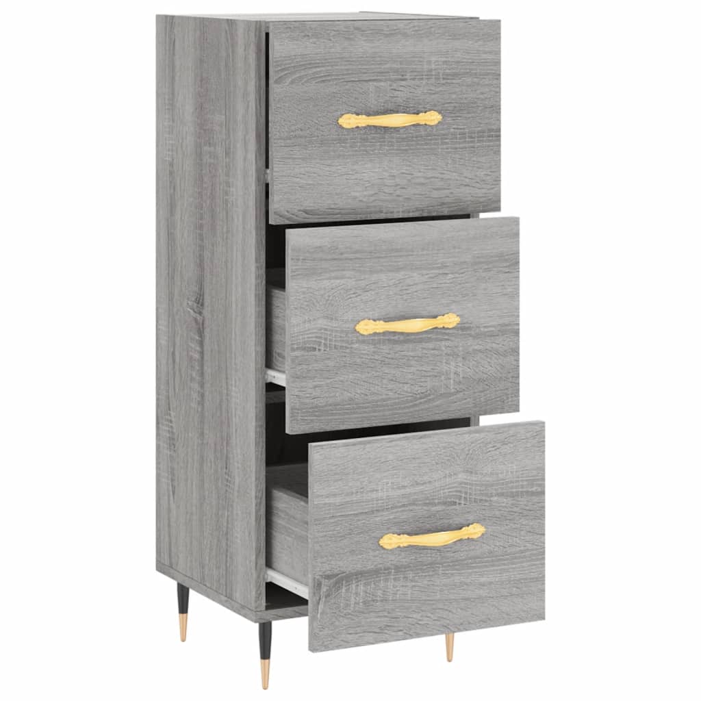 Buffet Sonoma gris 34,5x34x90 cm Bois d'ingénierie